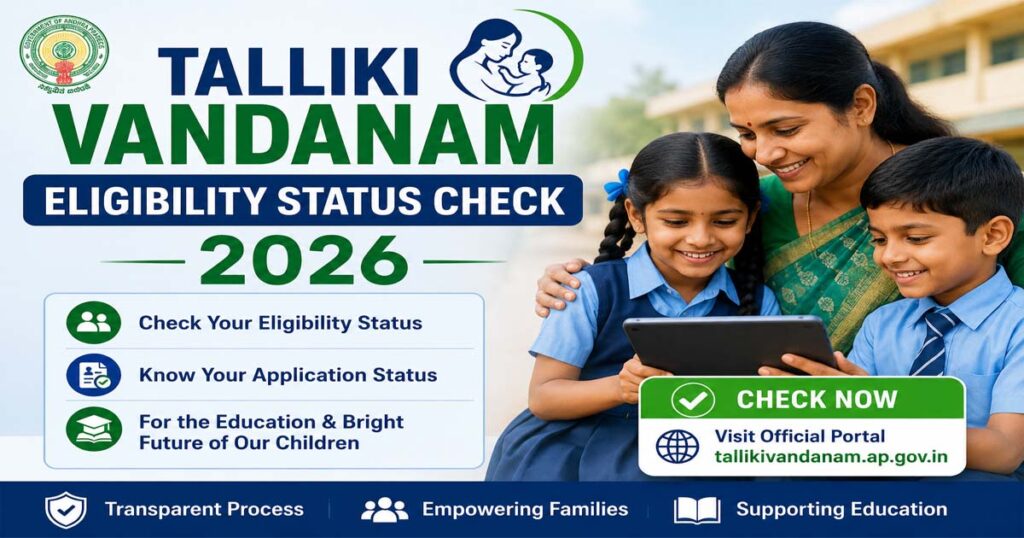 Talliki Vandanam Status Check 2026